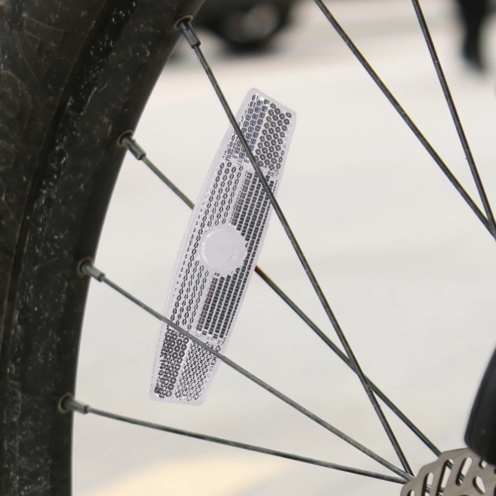 

Steel Wire Lamp Warning Tapes MTB Bicycle Wheel Rim Reflective Mount Clips Road Bike Warning Spoke Reflector