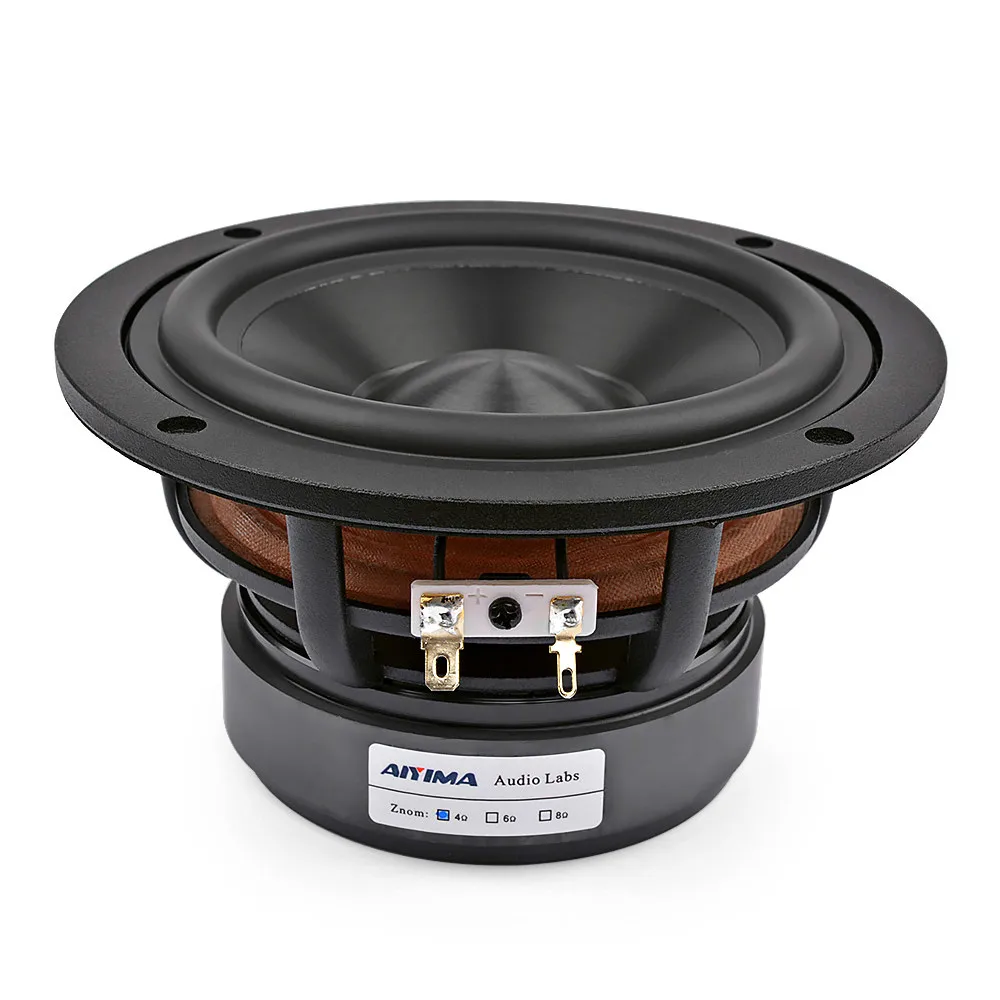 AIYIMA 1 5-дюймовый аудиогромкоговоритель Midrange Bass 5 25 динамики драйвер 60 Вт 30-ядерный