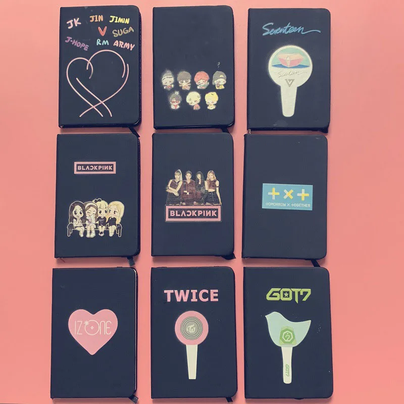 Seventeen IZONE Got7 BlackPink Twice TXT Ноутбук PU школьные принадлежности карманная Книга S. COUPS JUN JEONGHAN JISOO MOMO MINA