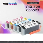 Aecteach Новый PGI-520 PGI 520 CLI 521 чернильный картридж для принтера Canon принтерам PIXMA iP3600 ip4600 ip4700 MP540 MP550 MP560 MP620 MP630 MP640