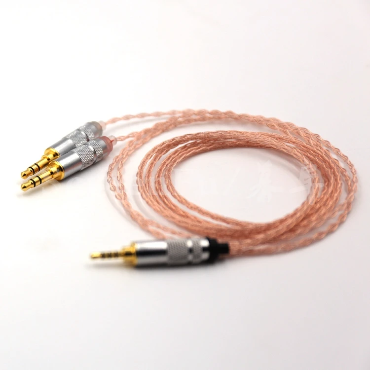 

2,5 мм TRRS сбалансированный 8-жильный оплетенный обновленный кабель для наушников с зеркальной поверхностью для фототехники 7 м2 MDR-Z7 D600 D7100