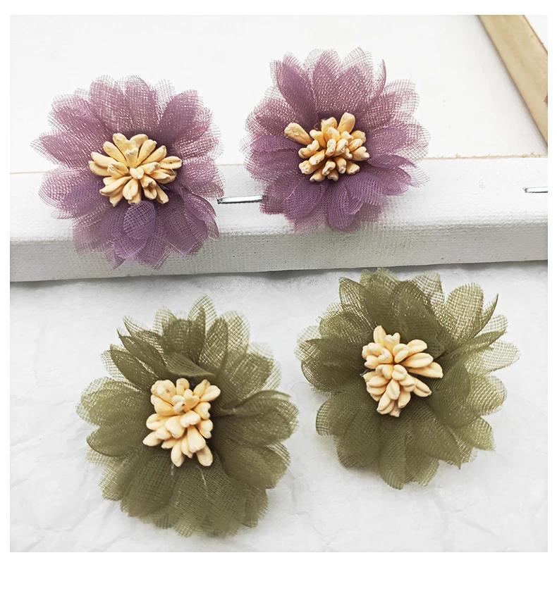 Серьги женские многослойные с цветами 4 цвета | Украшения и аксессуары