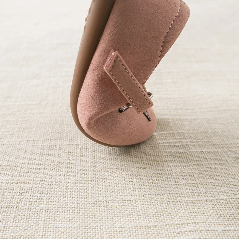 DB9725 Dave Bella Осенняя кожаная обувь для маленьких девочек Розовая звезда детская