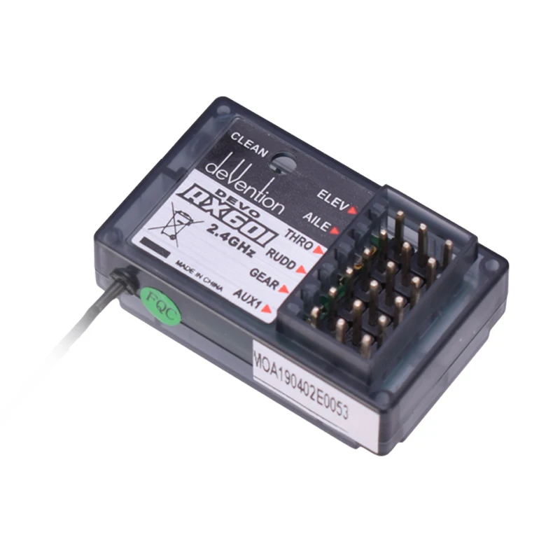Original Walkera RX601 Receiver 2.4GHz 6CH for Devention DEVO 6 7 8 10 12 Remote Transmitter RC Helicopter Part | Игрушки и хобби