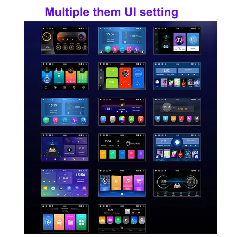 essgoo 7 android 2 din car radio 2gb 16gb gps navigation auto stereo wifi bt for nissian toyota multiple theme ui autoradio free global shipping