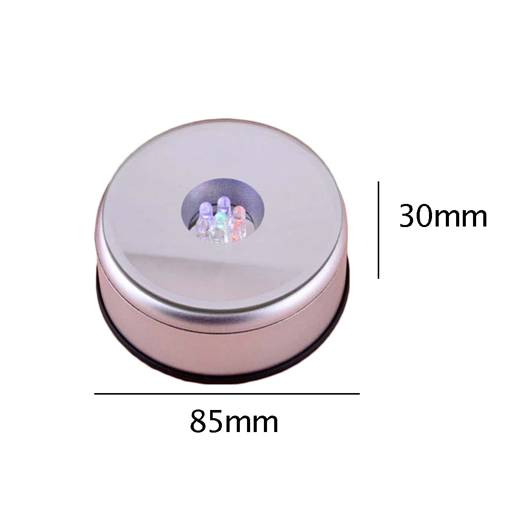 Романтическое украшение 4 светодиодный круглый светящаяся основа лазерный