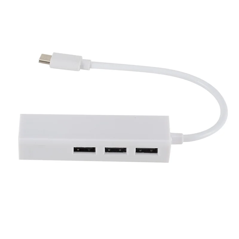 Кабель-адаптер usb3.1 с портами type-c на usb-хаб и RJ45 100 Мбит/с | Компьютеры офис