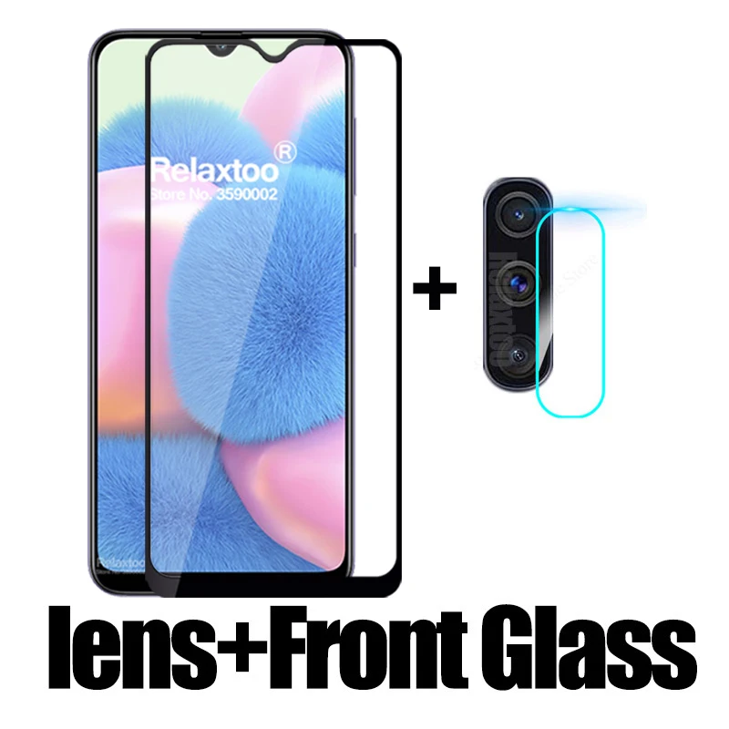 2 в 1 Защитное стекло для камеры для samsung Galaxy a30s закаленное стекло 3D чехол samsun s30s a 30s a307F Защитная пленка для объектива - Цвет: 2-in-1 glass