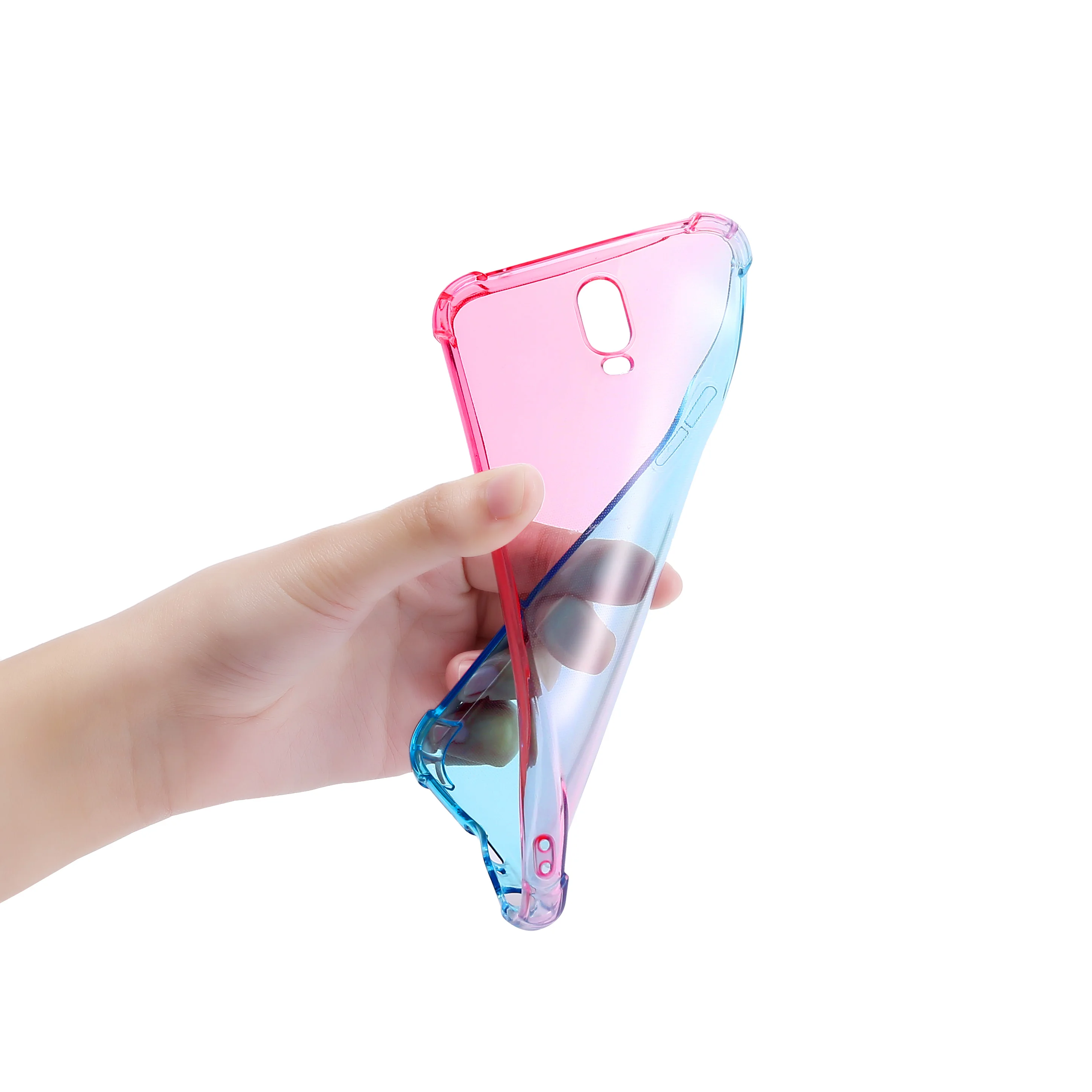 Амортизационный цветной постепенная замена ТПУ чехол для телефона OPPO R19 F11 Pro A9 R17