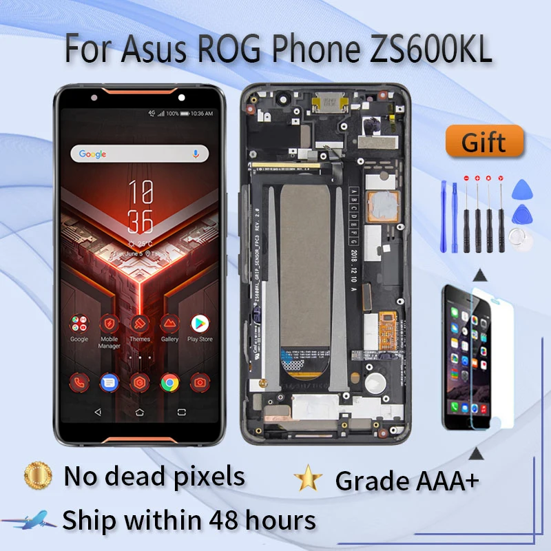 ЖК-дисплей Amoled 6 0 дюйма для Asus ROG Phone ZS600KL замена экрана Z01QD оригинальный дигитайзер