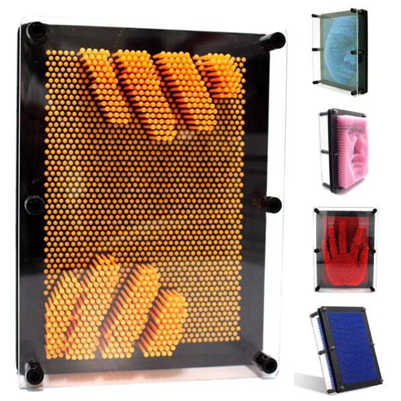 3D в форме копии булавки искусство красочные иглы дети получить лицо Пальмовая