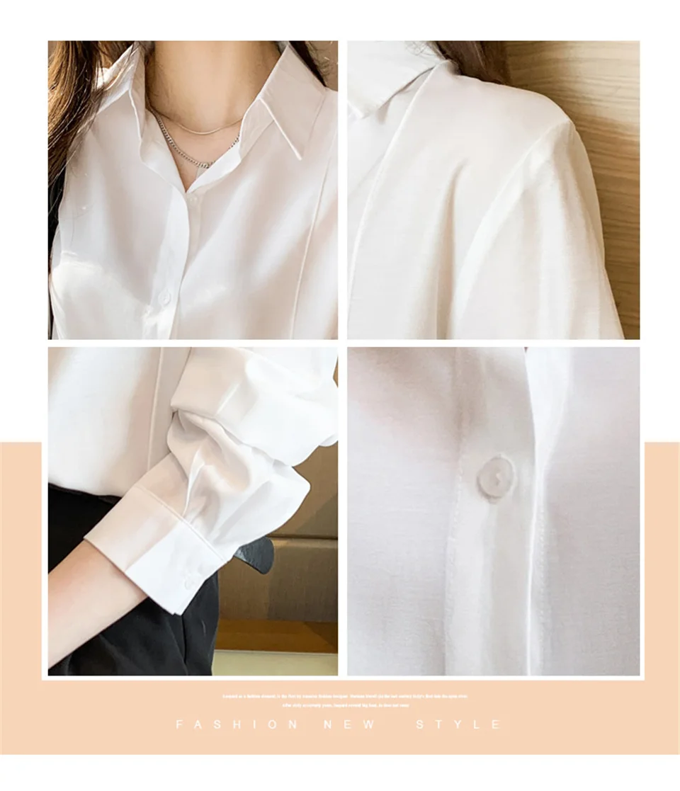 

Autumn Loose All-match Chiffon Women Blouses Spring Fashion Long Sleeve Casual Office Shirt Leisure Blouse Shirt Tops Blusas