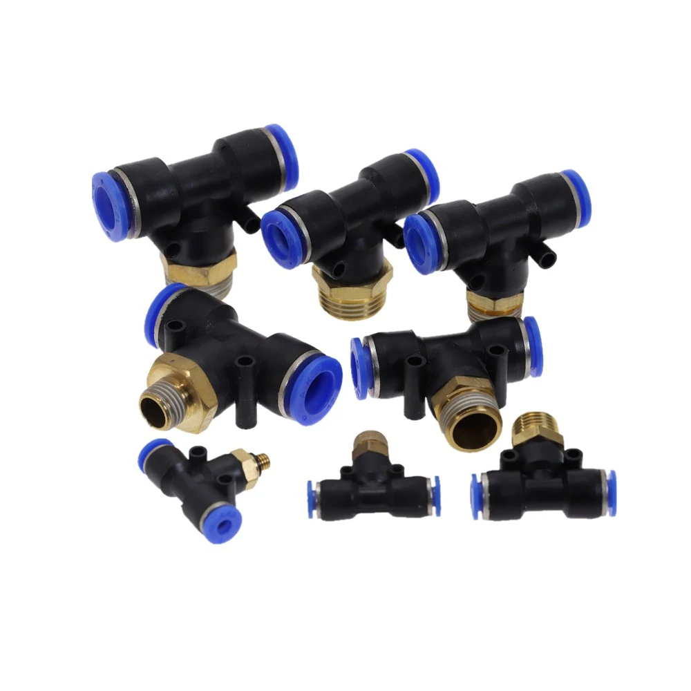 Пневматический фитинг воздушный соединитель t образной формы тройник PB 4 мм 6 8 10 12