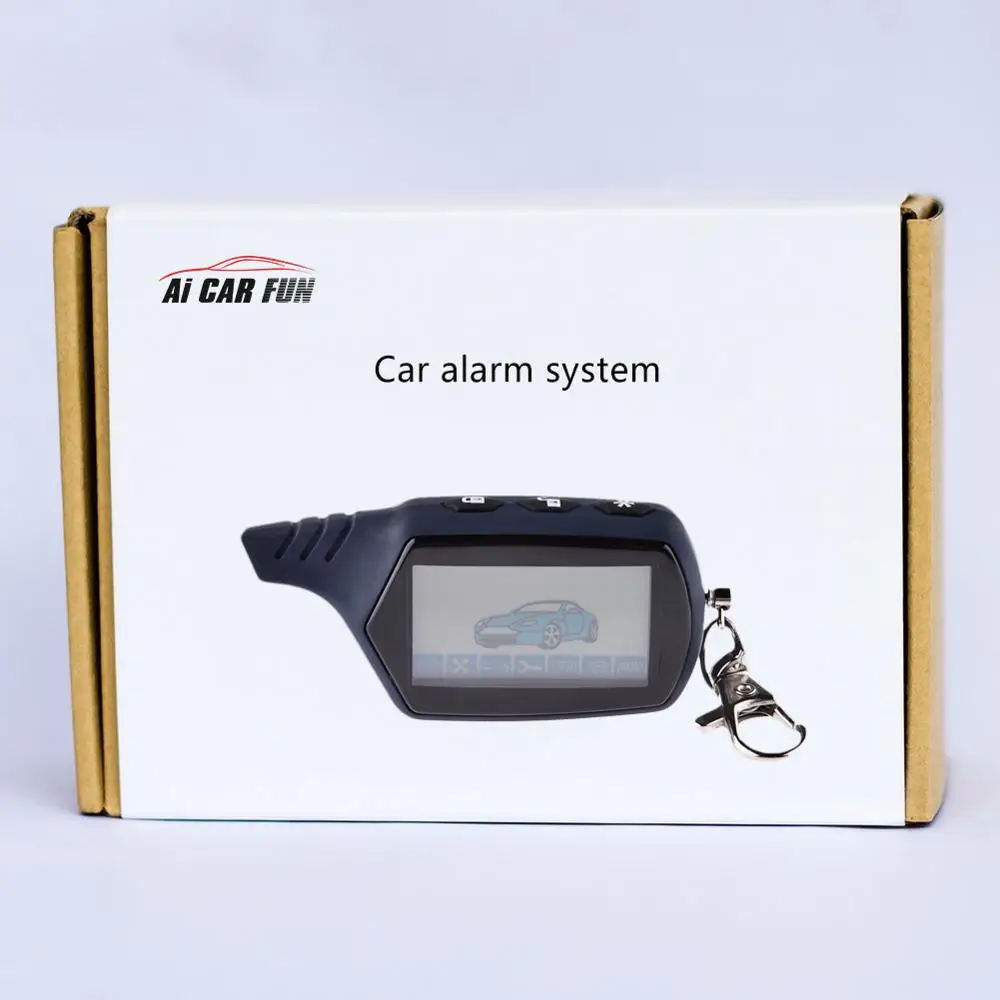 A91 2-полосная ЖК-дисплей дистанционного Управление брелок для российского транспортного средства безопасности Двухстороннее автосигнализации Системы Starline 91
