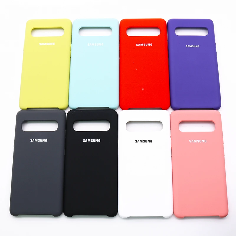 Оригинальный жидкий силиконовый чехол для Samsung Galaxy S10 5G шелковистый мягкий s10 5g с