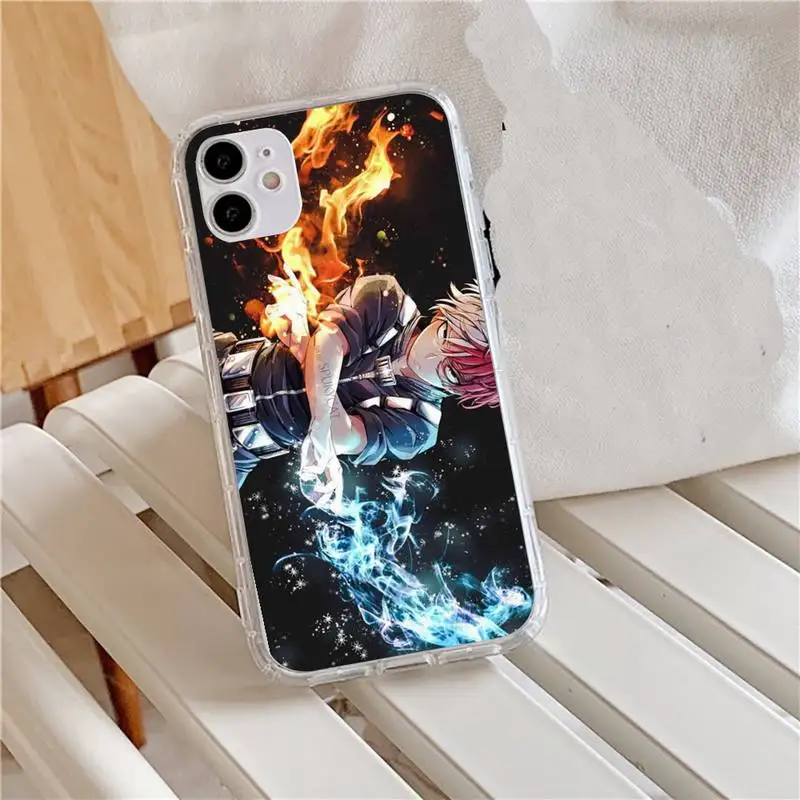 

My hero academia izuku midoriya Phone Case Transparent for iPhone 11 12 mini pro XS MAX 8 7 6 6S Plus X 5S SE 2020 XR