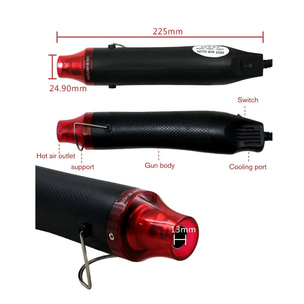 Мини термопистолет термостат тепловой фен электроинструмент паяльный пистолет