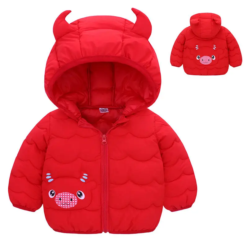 Promotion Winter Newborn Coats Baby Boys Girls Hooded Down Jackets For Kids Warm Jacket Autumn Toddler Girl Outerwear Cheap 1-5Y | Детская