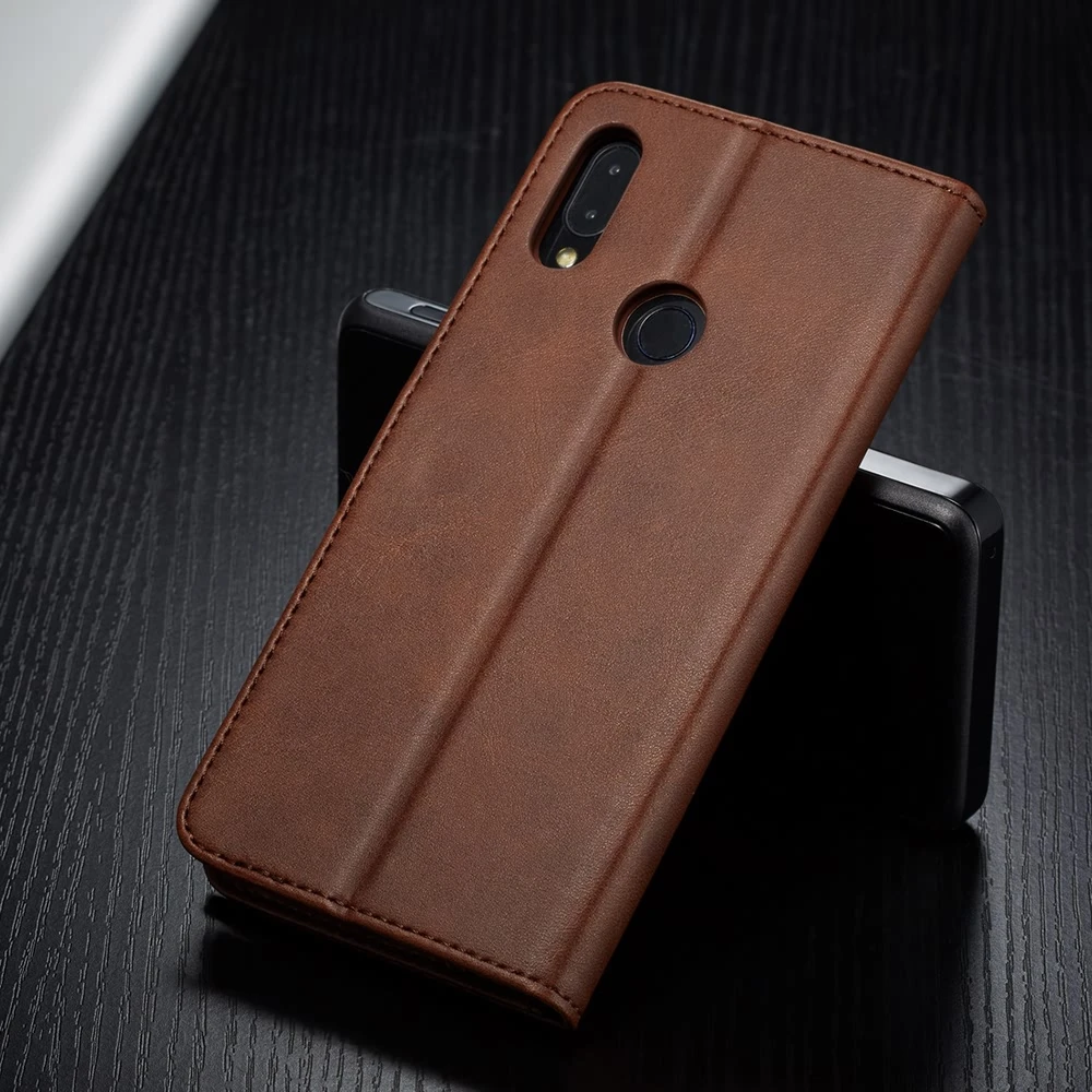 LLZ.COQUE Folio Premium Leather TPU Case for Redmi Note 7 Slim Magnetic Wallet Cover Xiaomi Mi A2 Lite 6 6A 5 | Мобильные телефоны