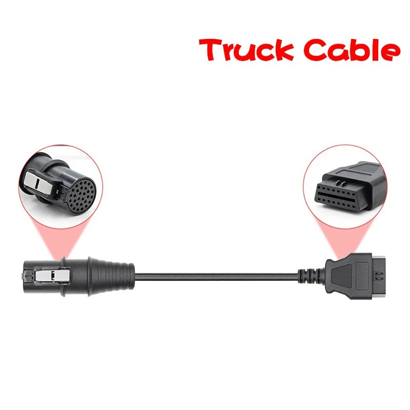 

for Iveco 30Pin Truck Cable Adapter OBD Connector Extension Transfer for IVECO 30 Pin to OBD2 Female 16Pin