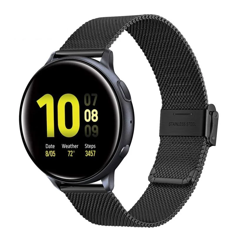 

Milanese Watchband for Samsung Galaxy Watch Active2 44mm 40mm Mesh Stainless Steel Band Quick Release Strap Active 2 Bracelet