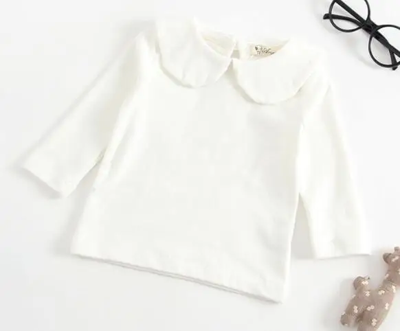 White t-shirt Г. Весенние свитера для маленьких девочек, пальто детская одежда с вышитыми цветами хлопковый детский вязаный свитер, пальто кардиган для девочек, куртка - Цвет: White t-shirt