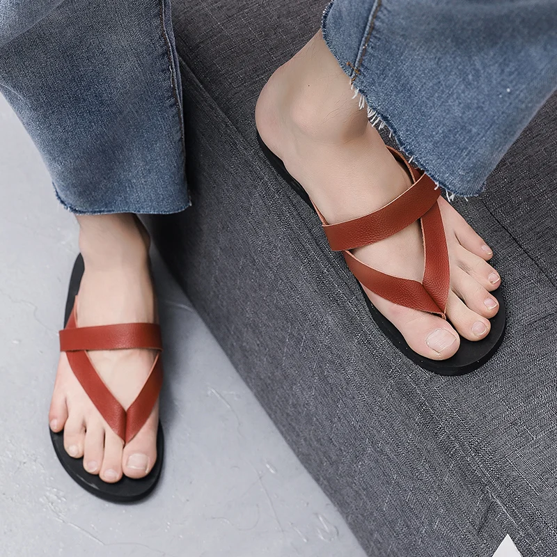 

Flip-flops Bath Slippers Men Sandels For Man Beach Flip Flops Casual Shoes Indoor Men's Summer Footwear Mens House Home