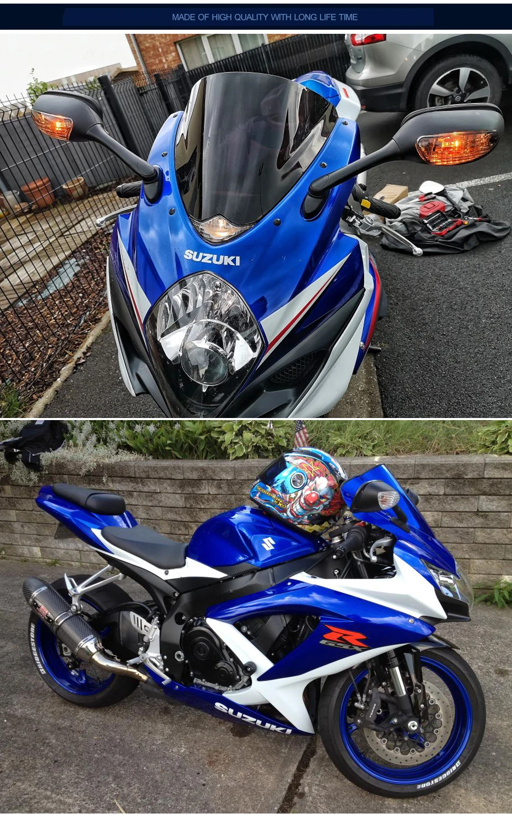 KEMiMOTO мотоцикл Зеркало заднего вида для Suzuki GSXR 600 750 2006 2007 2008 2009 2010 GSXR 1000 2005 2006 2007 2008 K6 K7 K8