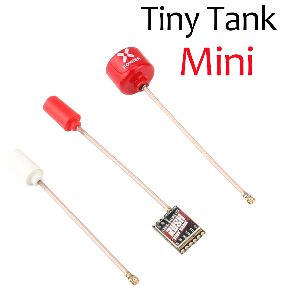 Видеопередатчик RUSH Tiny TANK FPV VTX 48CH 350mW с EMAX Nano Foxeer Lollipop 3 антенны для RC Racing Toothpick