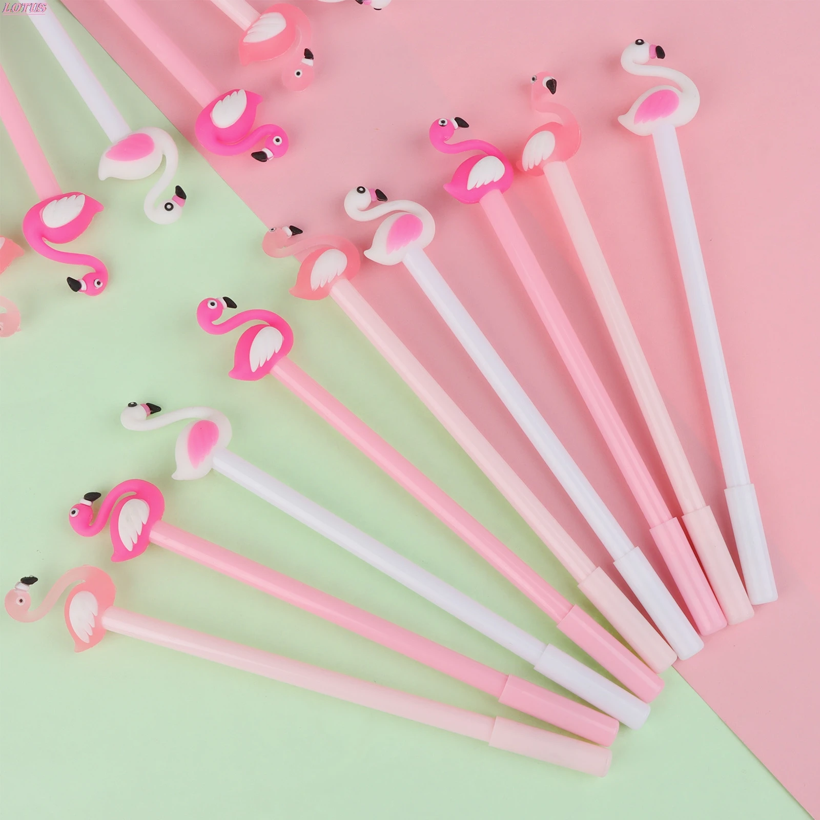 

30 шт. оптовая продажа, творческая мультяшная ручка с фламинго, черная Студенческая бумажная ручка, оптовая продажа