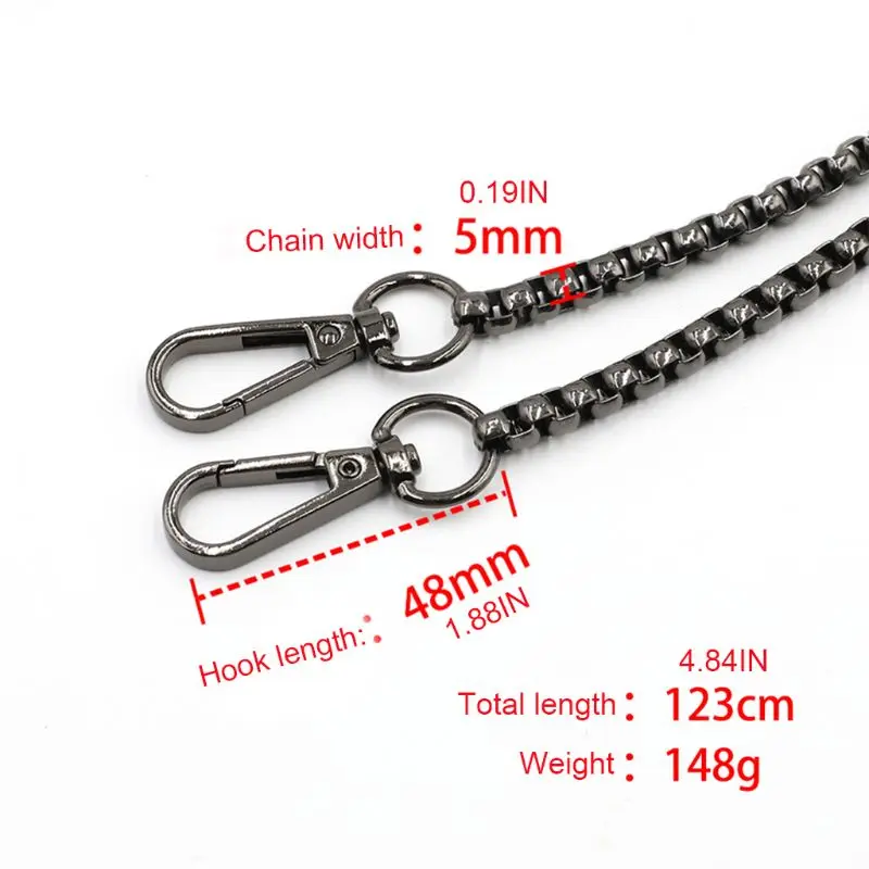 

Chain Strap Handbag Chains Purse Shoulder Crossbody DIY Replacement Straps with Metal Buckles Accessories
