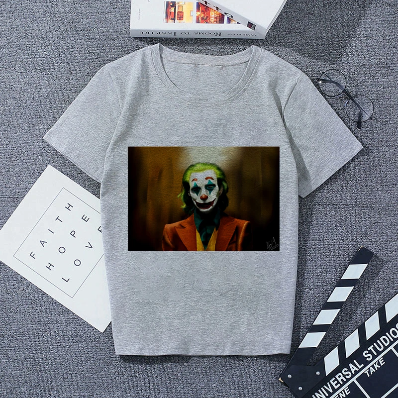 6351497 Футболка с принтом серая Повседневная Уличная мода футболки |