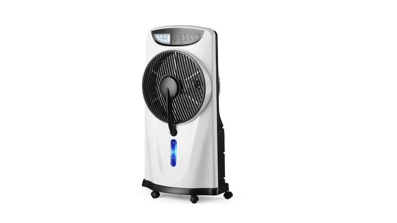 

water spray fan rechargeable misting fan