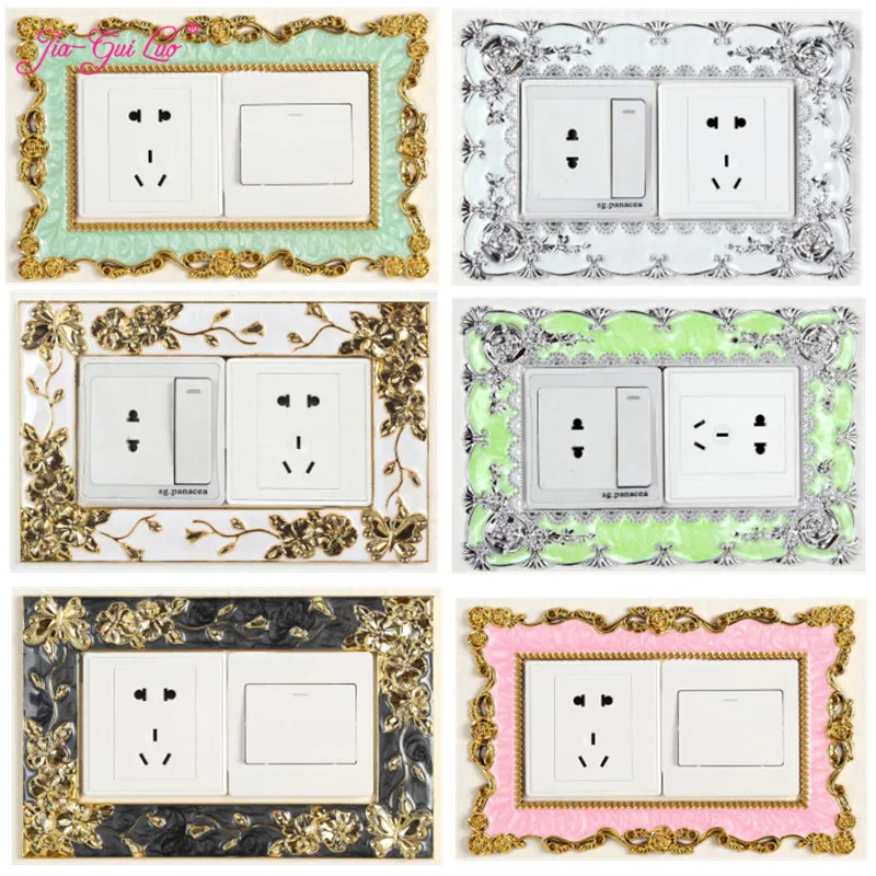 

Европейский Креативный защитный чехол для выключателя JIA-GUI LUO, акриловые наклейки для выключателя, декоративные настенные наклейки, розетк...