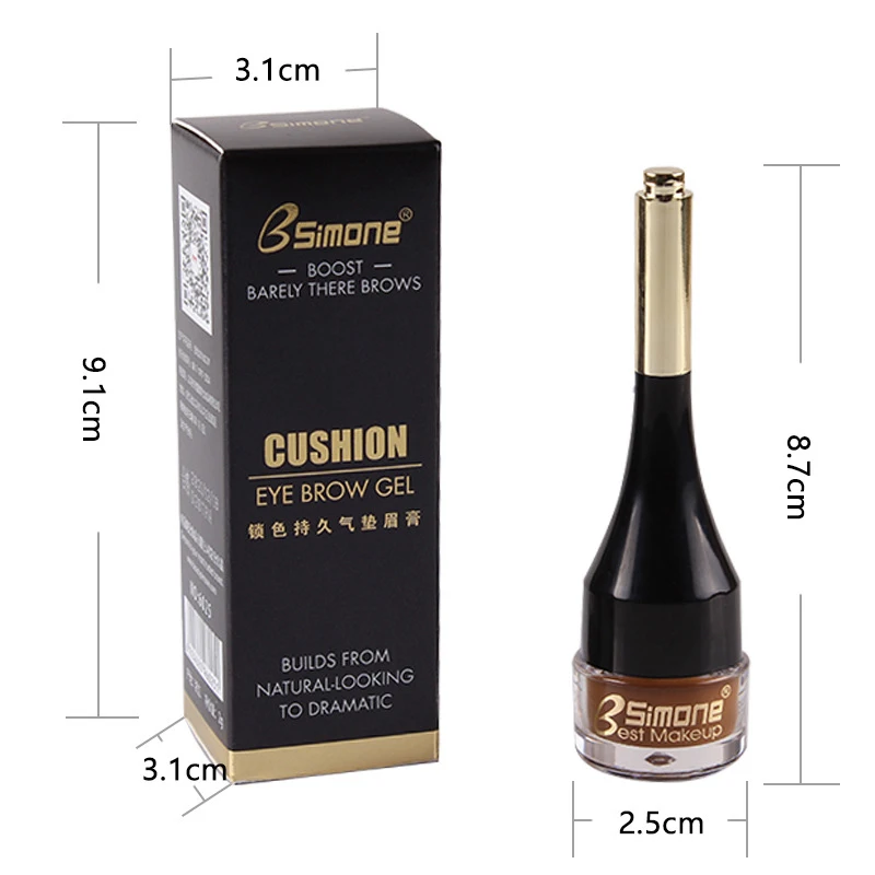 Bsimone Intense Gel Eyebrow Eyeliner Cream Waterproof Makeup Natural Dye Eye Brow Enhancer Black Liner Long Lasting Kit To | Красота и