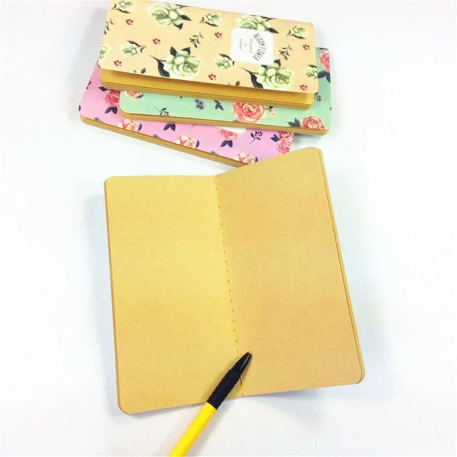 1 шт./лот винтажный цветочный мини-блокнот в стиле ретро Красивый блокнот с