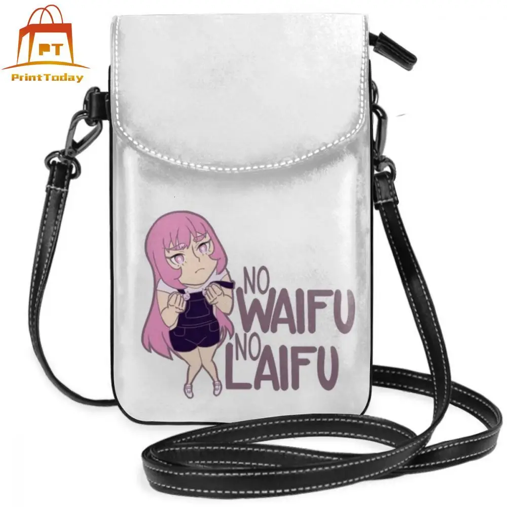 

Laifu сумка через плечо No Waifu No Laifu кожаная сумка многофункциональные трендовые женские сумки через плечо с принтом тонкий кошелек для подрост...
