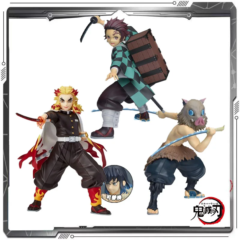 

Экшн-фигурка Sega Demon Slayer Kamado Tanjirou Hashibira Inosuke Rengoku Kyoujurou из ПВХ для детей, Коллекционная модель, 22 см