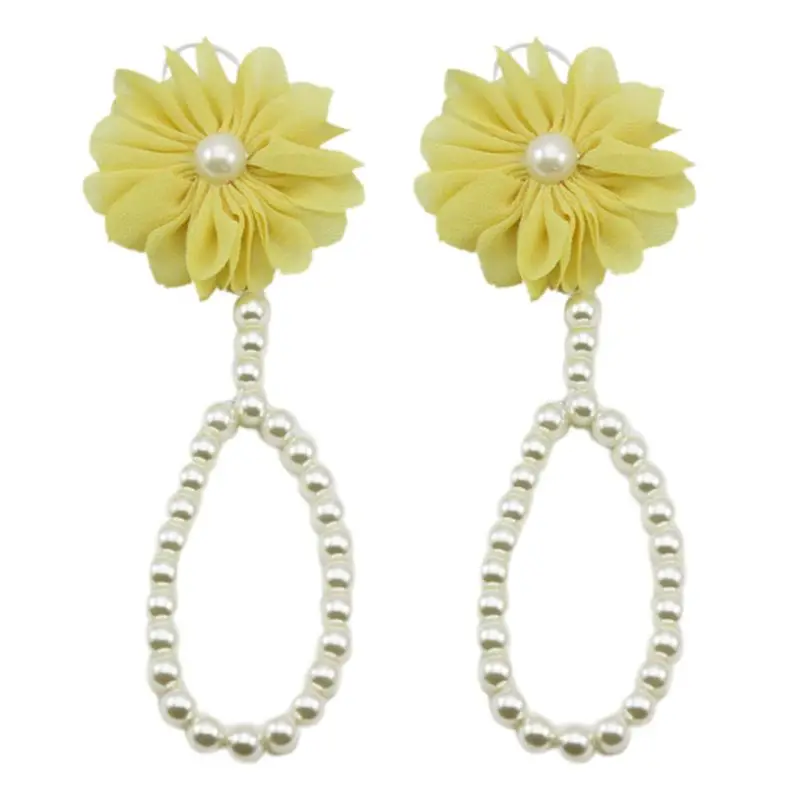 Новорожденный ребенок обувь с цветами Летние Сандалии Босиком пляжный стиль