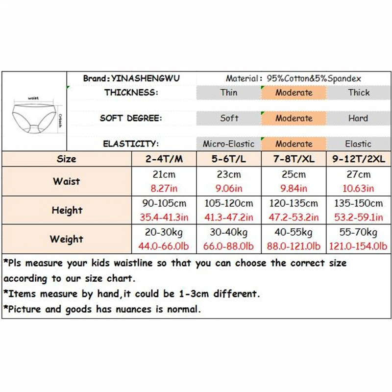 6 шт. трусы для маленьких девочек детское хлопковое нижнее белье красивые с