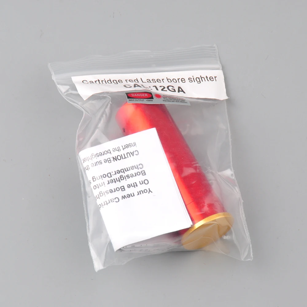 Калибровочный картридж CAL .12 Красный лазерный прицел диаметром 20 мм аксессуары