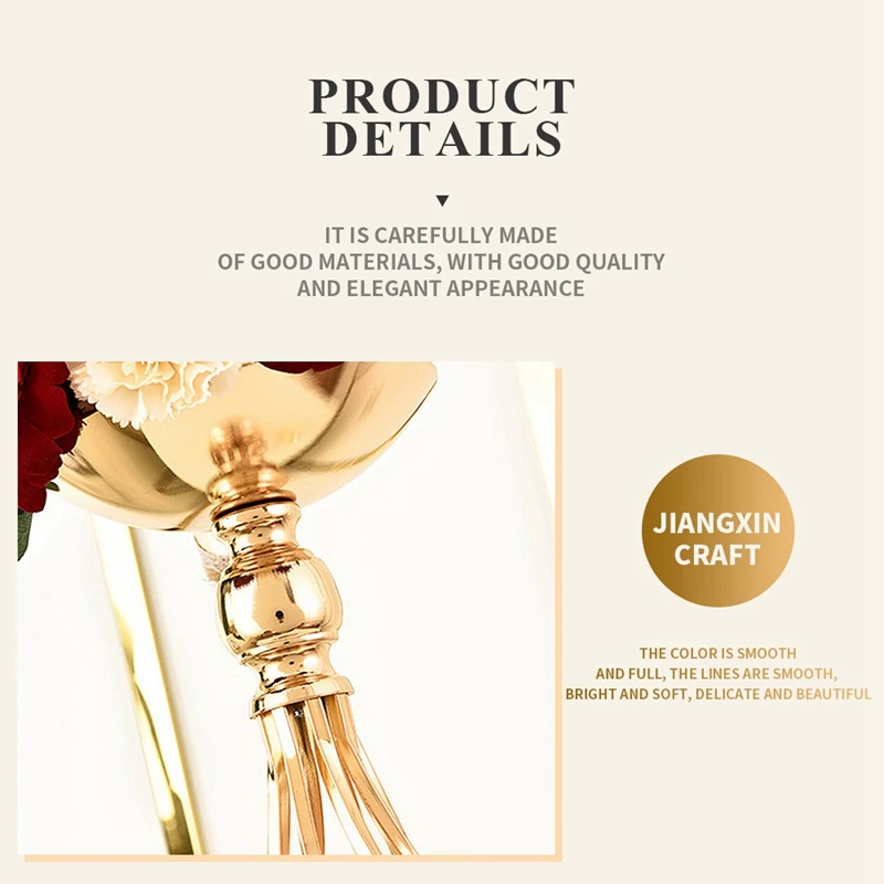 European Metal Candle Holder Golden Hollow Thread Candlestick Wedding Decoration Bar Party Living Room Home | Дом и сад