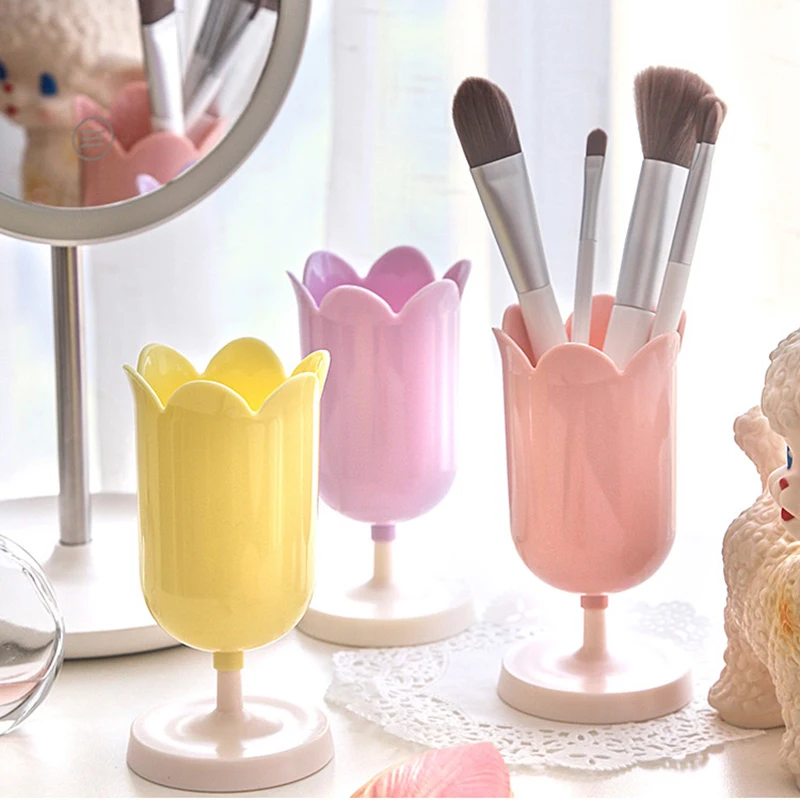 

Kearo стиль Ins Женская косметическая коробка для хранения тюльпан карандаш ваза расческа контейнер хранение кистей для макияжа ручка держате...