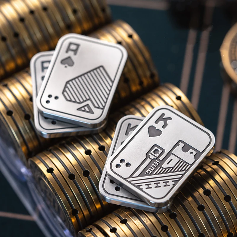 Покерная Монета на удачу LAUTIE EDC AA KK Техасский покерный картридж для покера