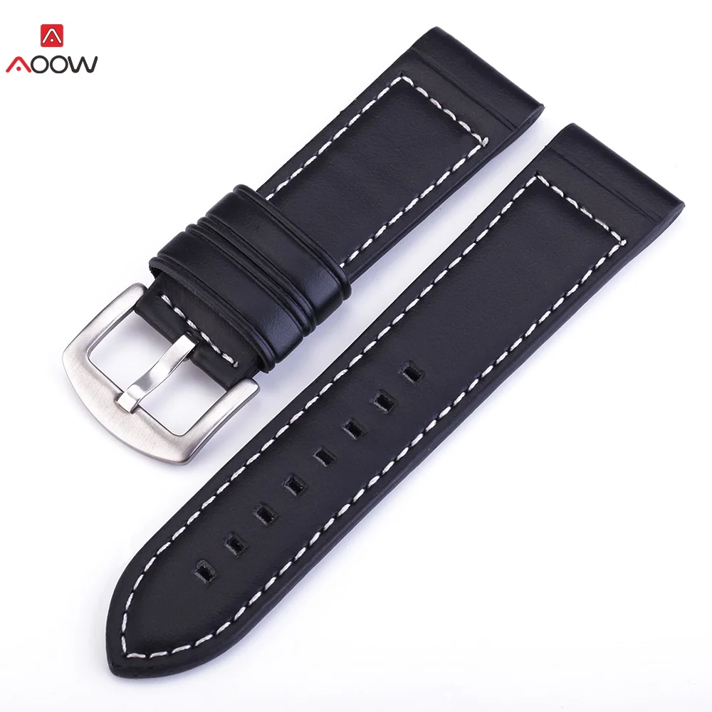 

22mm Leather Watch band Strap for Samsung Galaxy Watch 42mm 46mm Gear S3 huawei gt2 watch accessories Leather Metal Buckle