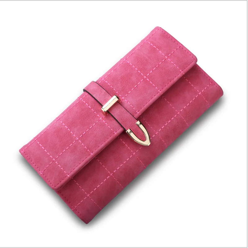 

Женский вместительный Длинный кошелек, женский модный черный клатч, кошелек тройного сложения с держателем для карт