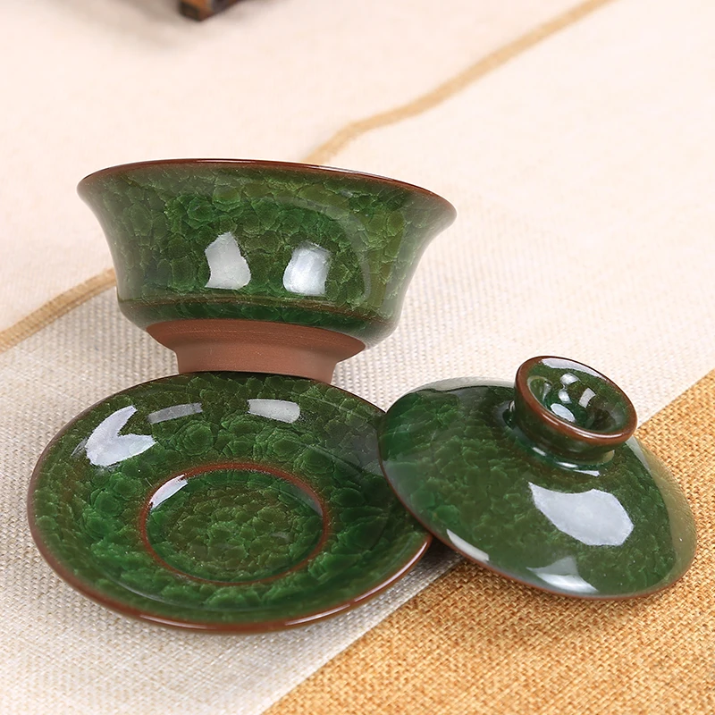 Чайный сервиз Gaiwan фарфоровый керамический чайный со льдом чайные чашки