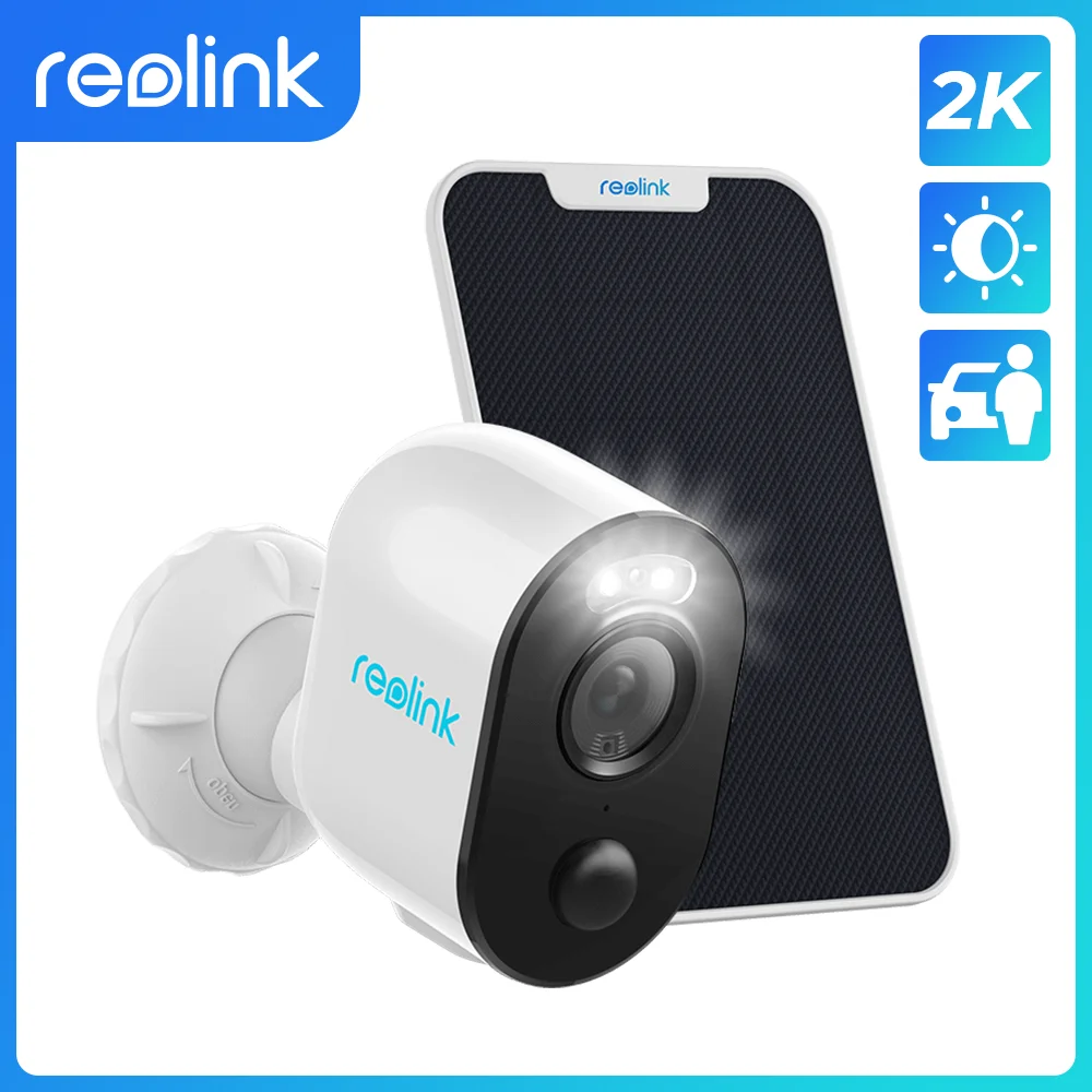 Reolink Argus 3 4MP IP WiFi Security Camera Outdoor Battery Power Human&ampCar Detection Color Night PIR 2-way Audio Surveil |