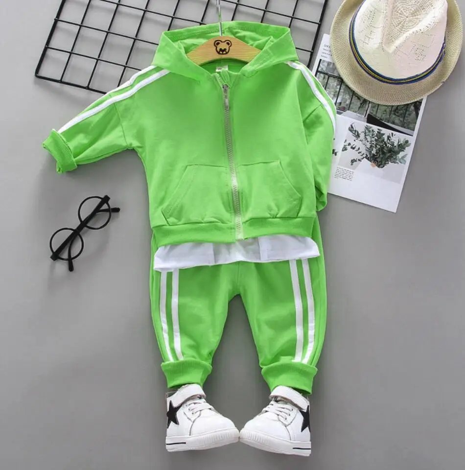 Children Clothing 2021 Spring Autumn Toddler Boys Clothes Hoodies Jacket +Pants Outfits Kids Sport Suits For Set | Детская одежда и