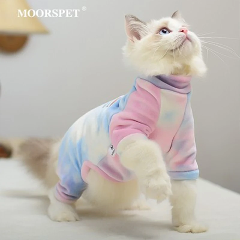 

Jodpet Pet Clothes Autumn and Winter Sphinx Hairless Cat Clothes Bottomed Silver Fox Velvet Four Legged Clothes Pet Clothing